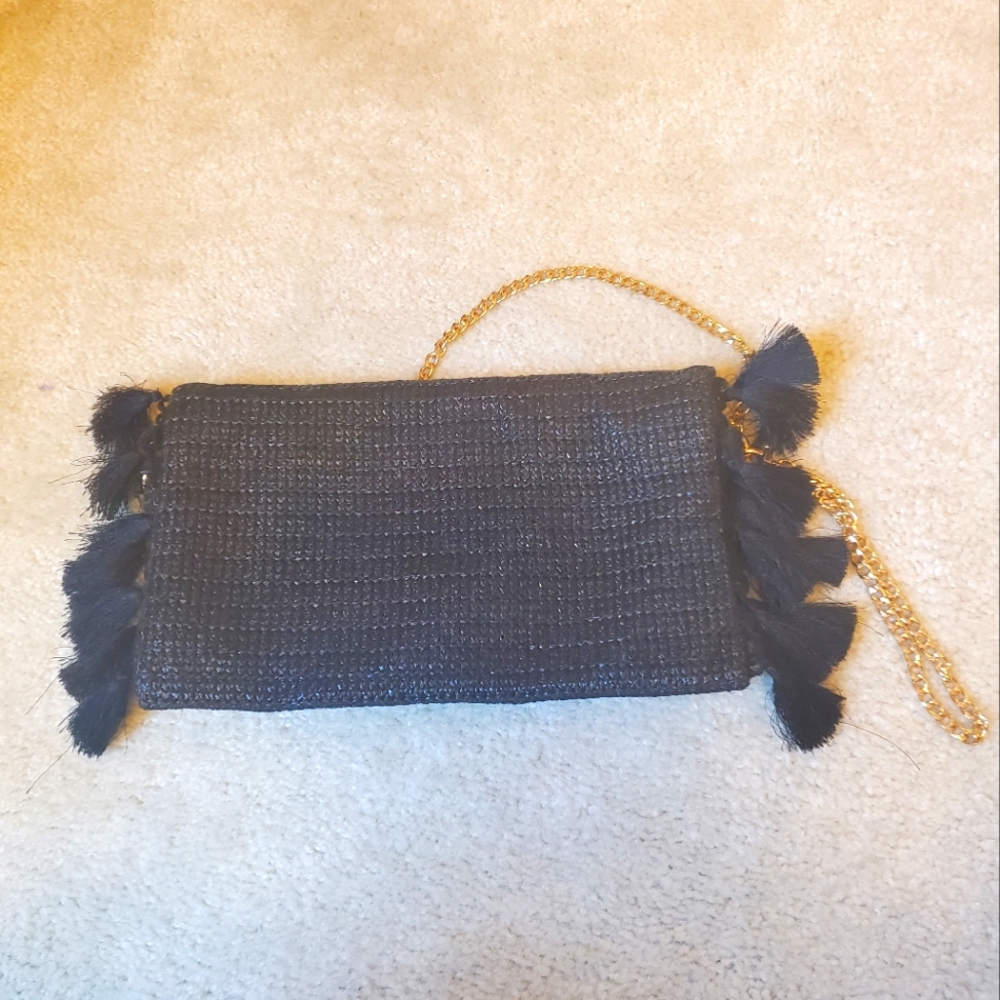 Black tassel purse